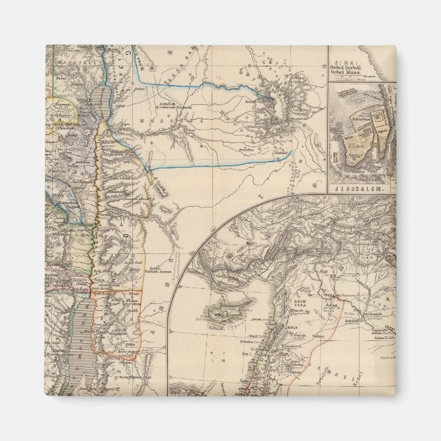 Karte Kanaans Magnet (Vorne)