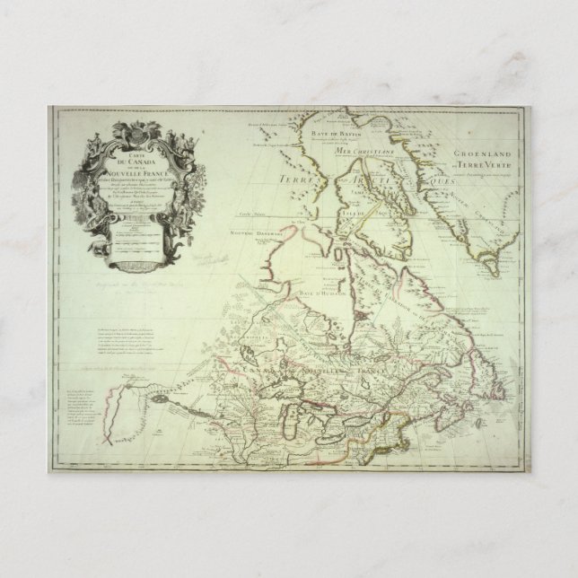 Karte Kanadas (Vorderseite)