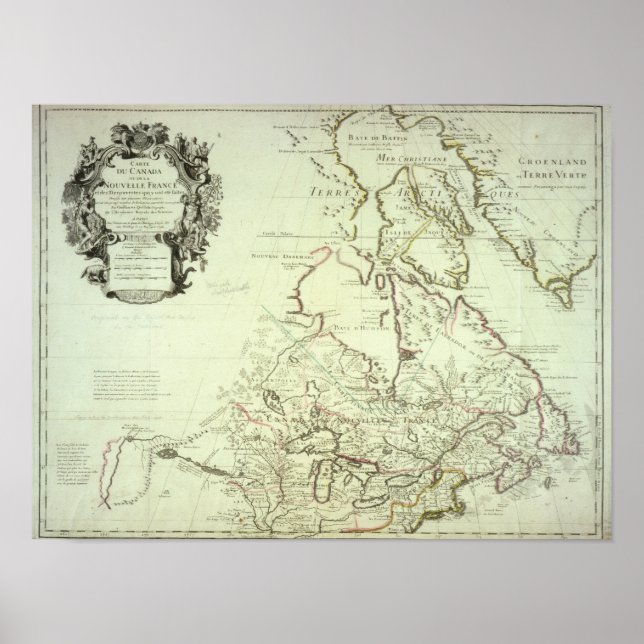 Karte Kanadas Poster (Vorne)