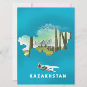 Karte Kasachstans