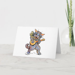 Karte: Katze von Louis Wain Feiertagskarte