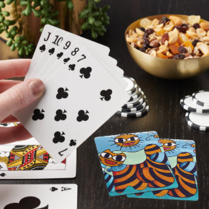 Karte Katzen Spielkarten