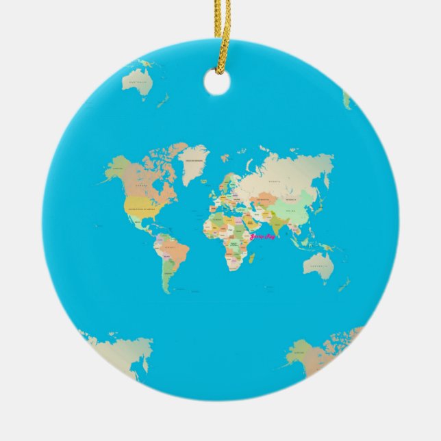 Karte Keramikornament (Vorne)