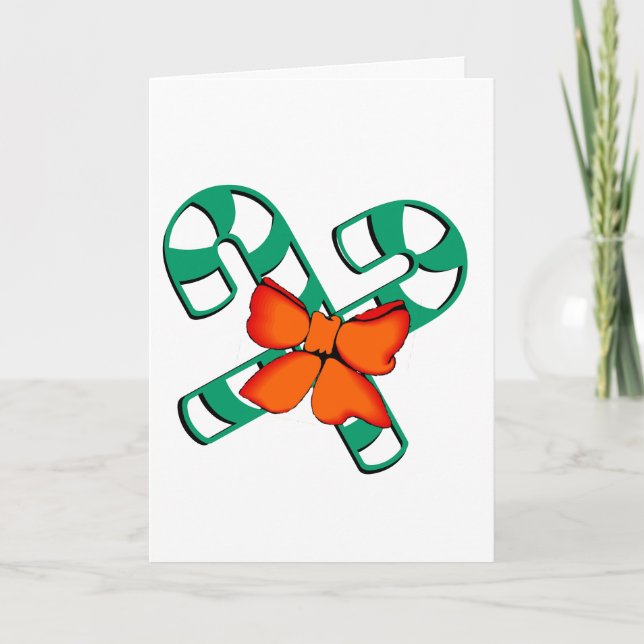 Karte - Kerzenleuchten und Bow (Vorderseite)