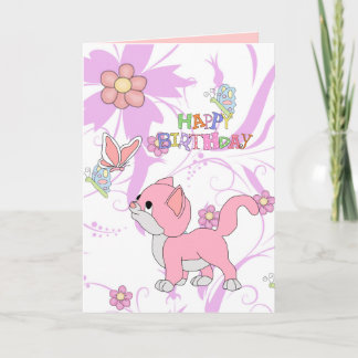 Karte Kinder Mädchen Alles Gute zum Geburtstag Mäd