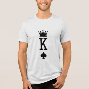 Karte-König SVG Kartenspiel T-Shirt Tri-Blend Shirt