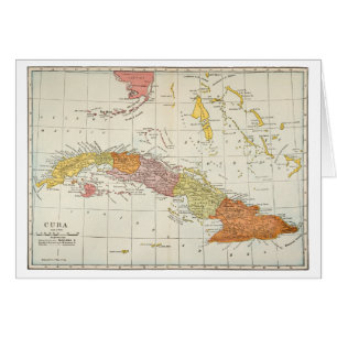 KARTE: KUBA, 1900