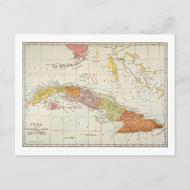 KARTE: KUBA, 1900 POSTKARTE (Vorderseite)