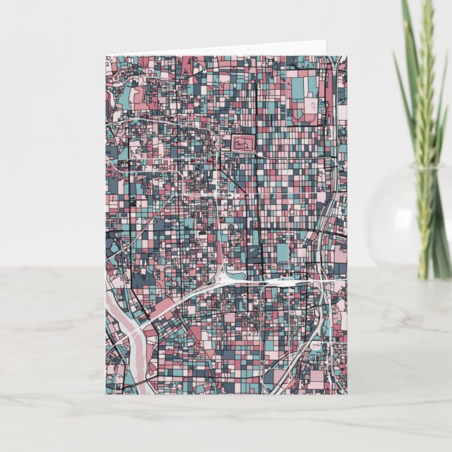 Karte Kyotos Japan (Vorderseite)