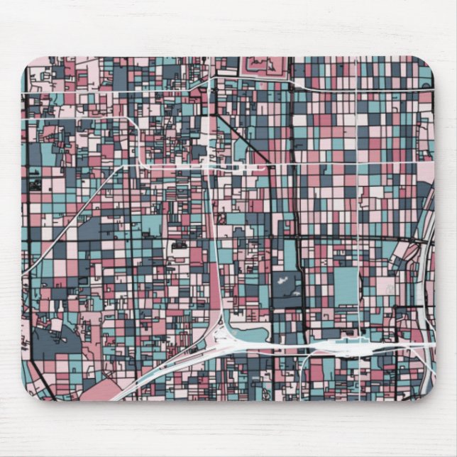 Karte Kyotos Japan Mousepad (Vorne)