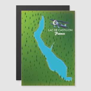 Karte "Lac de Castillon France"