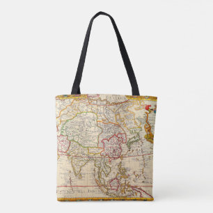 Karte L'Asie Dressee Tote Bag