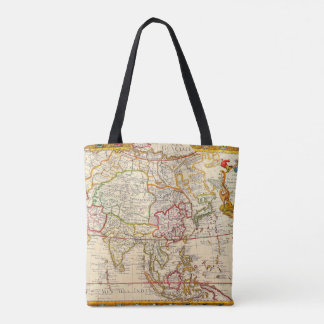 Karte L'Asie Dressee Tote Bag