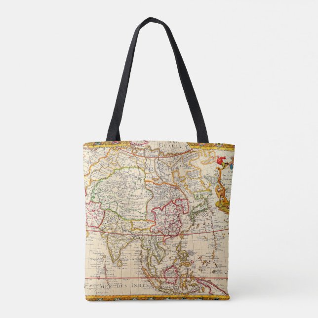 Karte L'Asie Dressee Tote Bag (Rückseite)