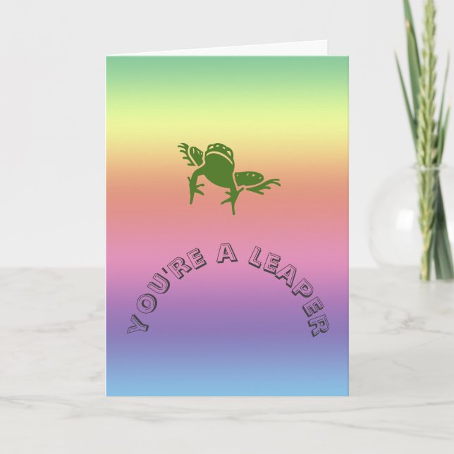 Karte - Leaper Geburtstag (Vorderseite)