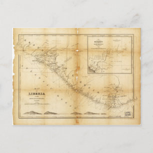 Karte Liberias (1870)