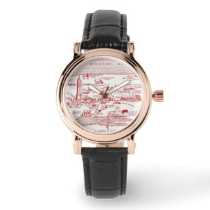KARTE: MANHATTAN, c1935 Armbanduhr