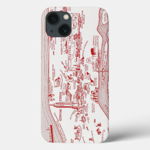 KARTE: MANHATTAN, c1935 iPhone 13 Hülle