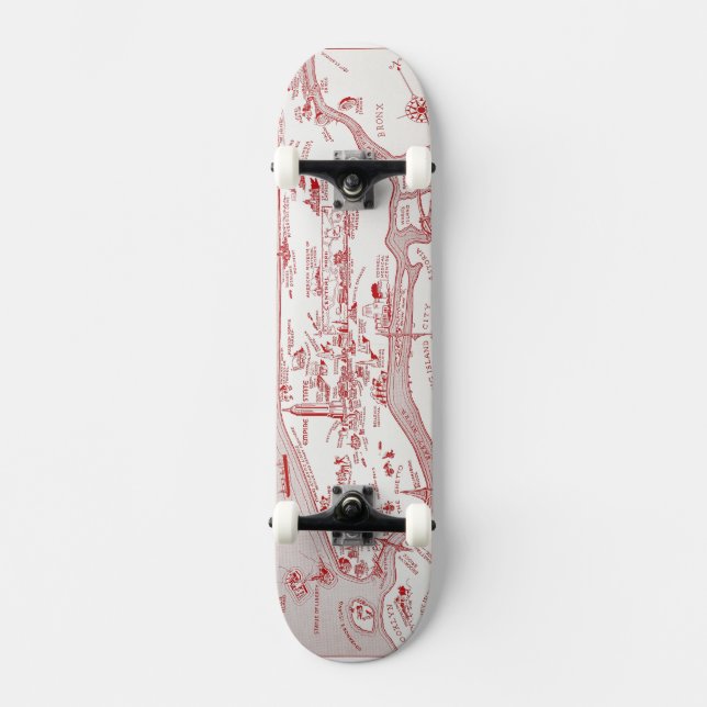 KARTE: MANHATTAN, c1935 Skateboard (Vorderseite)