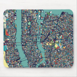 Karte Manhattans New York Mousepad