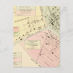 Karte Mannington, West Virginia