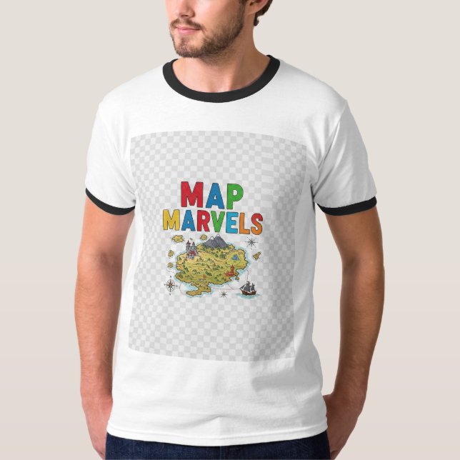Karte Marvels. T-Shirt (Vorderseite)