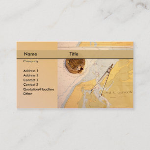 Karte/Meer/Navigation/Segeln Visitenkarte