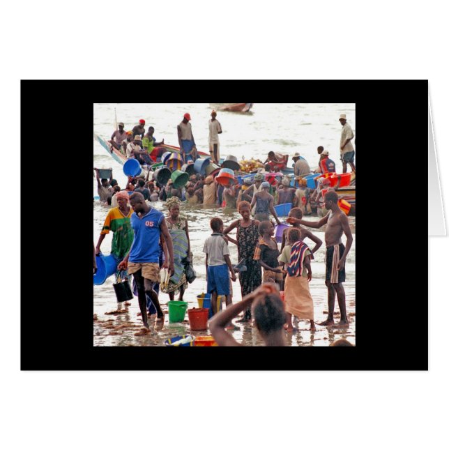 Karte, "Mengen-kaufende Fische von den Fischern " (Vorderseite (Horizontal))