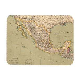 Karte Mexikos Magnet