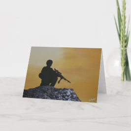 Karte Militärische Grußkarte