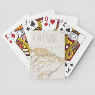 KARTE: MISSISSIPPI FLUSS, 1861 SPIELKARTEN