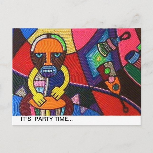 Karte mit afrikanischem Entwurf (Vorderseite)