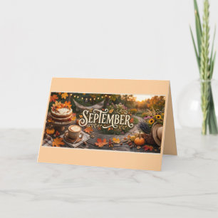 Karte mit besten Wünschen - September-Inspiration