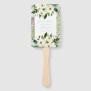Karte mit Blume Reisethema Hochzeit oder Party Fächer