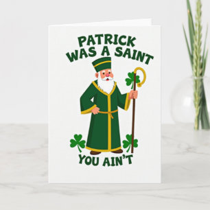 Karte mit dem Muster des Heiligen Patrick
