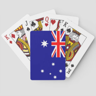 Karte mit der Flagge Australiens Spielkarten