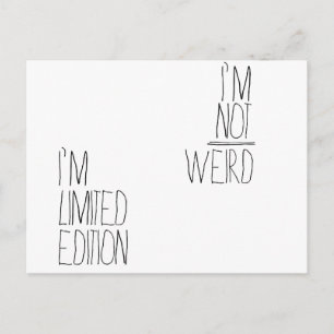 Karte, mit der Sie als besonderes Postkarte