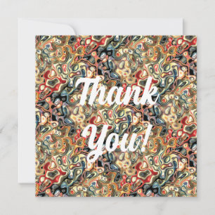 Karte mit Flachdesign und abstrakter Kunst