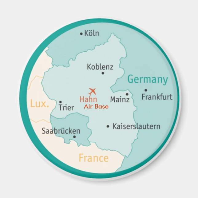 Karte mit Hahn AB Magnet (Vorne)