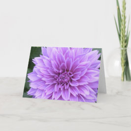 Karte mit Lavendel Dahlia