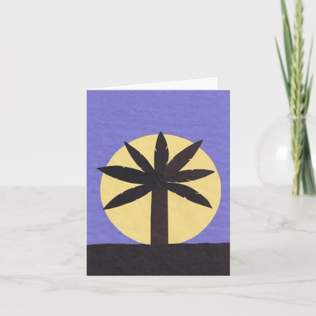 Karte mit Palmetto-Design (Vorderseite)
