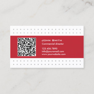 Karte moderner QR Code-kommerzielle