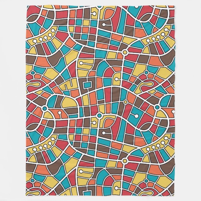 Karte Muster 030520 - Farben 03 Fleecedecke (Vorderseite)