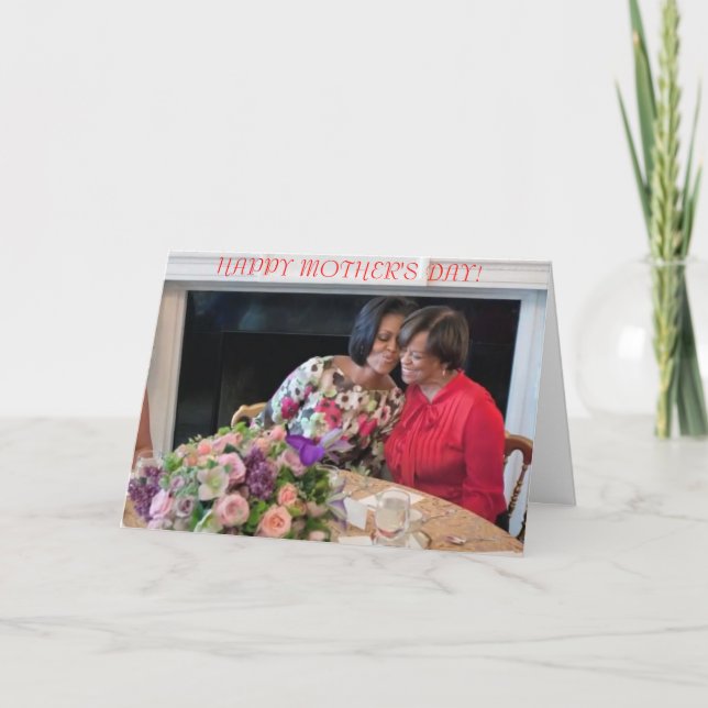 Karte Mutter Michelle Obama Tages (Vorderseite)