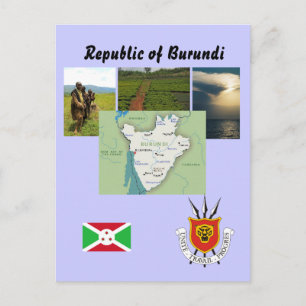 Karte nach Burundi