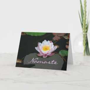 Karte, "Namaste-Pink Lotus" Karte