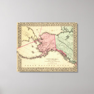 Karte Nanowatt Amerika durch Mitchell Leinwanddruck