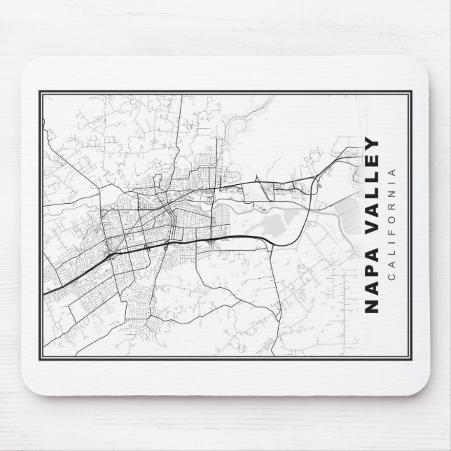 Karte Napa Valley Mousepad (Vorne)