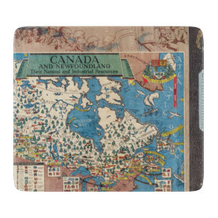 Karte natürlicher und industrieller Betriebsmitte Schneidebrett