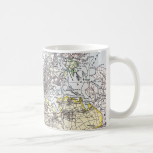Karte: New York-area, 1906 Kaffeetasse
